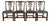Councill Craftsmen Georgian Carved Mahogany Dining Chairs, Set of Four For Sale