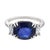Contemporary Vintage Gia 4.95 Carat Ceylon Sapphire Diamond Platinum Ring, Size 7.25 For Sale - Image 3 of 6