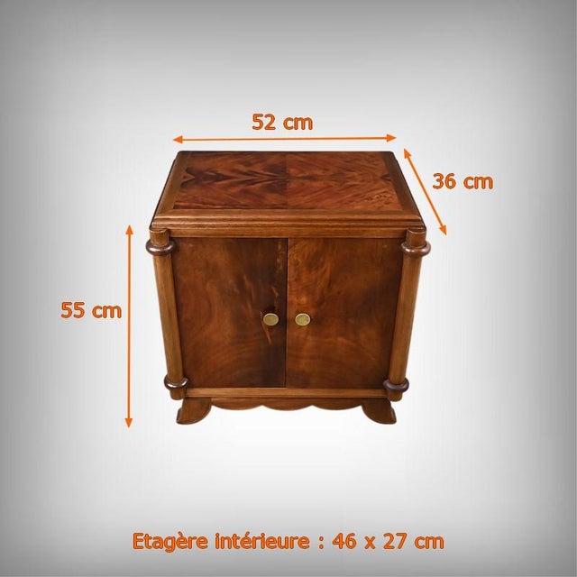Small Art Deco Mahogany Living Room Cabinet, 1930 For Sale - Image 12 of 13