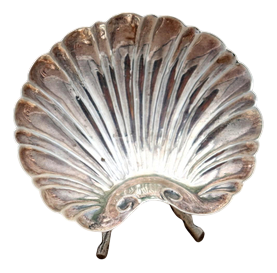 Silver Shell-Shaped Ring Dish