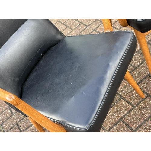 Mid-Century Library Armchairs, Set of 2 For Sale - Image 6 of 9