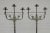 Pair of 1920s Antique Wrought Iron Torchiere Candelabras Floor Candle Stands For Sale - Image 9 of 12