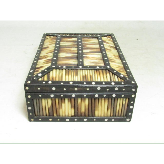 Anglo Indian Antique Anglo Indian Porcupine Quill Box For Sale - Image 4 of 12