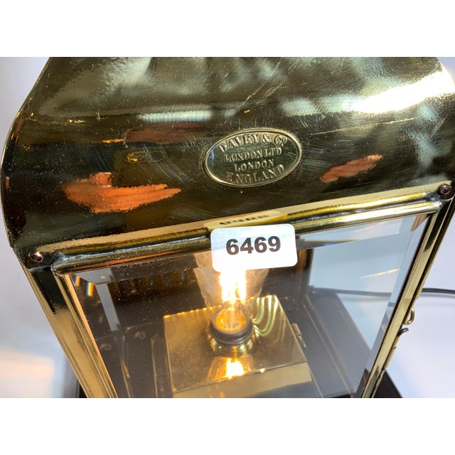 Early 20th Century Ship's Cabin Lantern by Davey of London For Sale - Image 5 of 9
