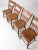 Burnt Orange Antique Primitive Dining Chairs Set of 4 For Sale - Image 8 of 12