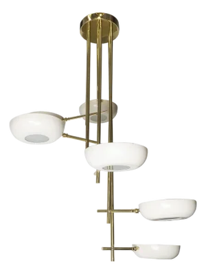 Stilnovo style stepped chandelier