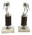 Vintage Equestrian Horse Trophy Bookends Marble Base- a Pair For Sale