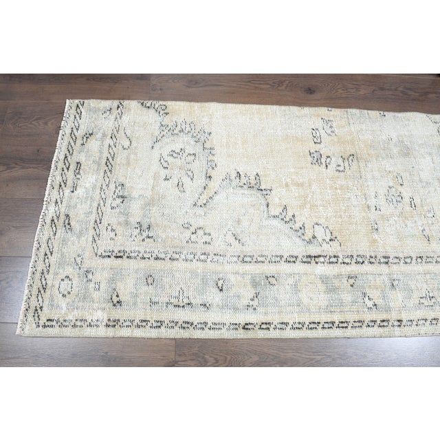 Textile 1970s Vintage Persian Handmade Wool Cotton Area Rug For Sale - Image 7 of 11