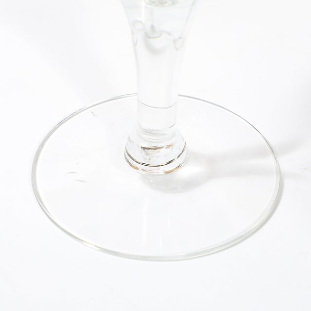 Set of Four 22 Karat Gold Gilt Rimmed Martini Glasses by Dorothy Thorpe For Sale - Image 10 of 12