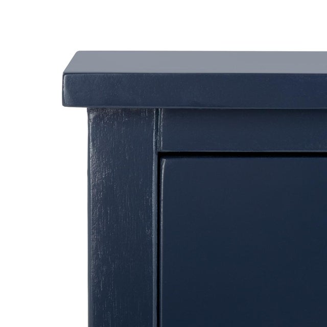 Spritely Home Maxine Accent Table with Storage Drawer in Navy For Sale - Image 4 of 10