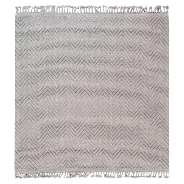 Modern Bauer Collection Herringbone Design Rug by Doris Leslie Blau For Sale