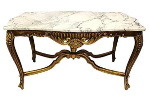 Italian Rococo Carved & Gilded Wood Console Table