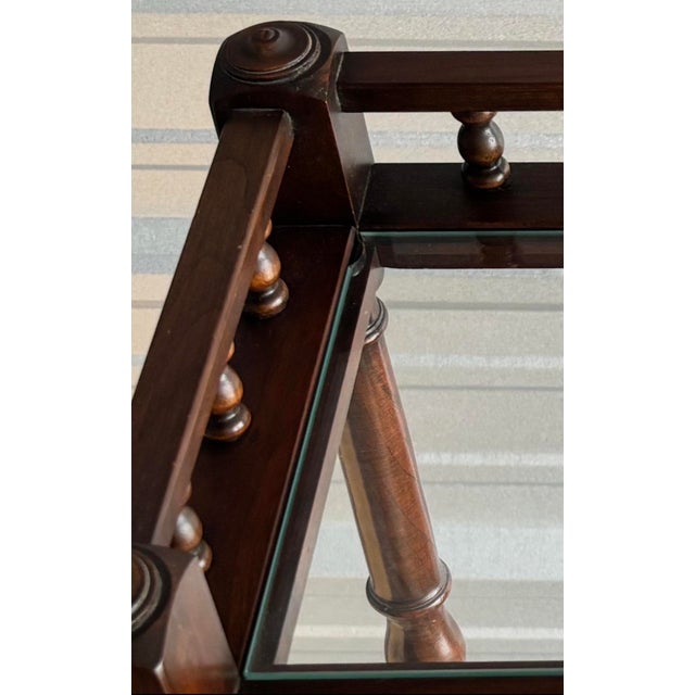 Vintage Pennsylvania House Solid Cherry Wood Étagère Display Shelf With Drawer For Sale - Image 14 of 16