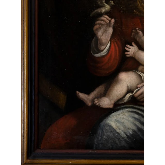 Italian Artist, Our Lady of Peace, 18th Century, Oil on Canvas For Sale - Image 5 of 11