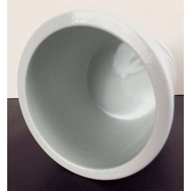 1930s Chinese Porcelain Rooster Bitong For Sale - Image 5 of 8