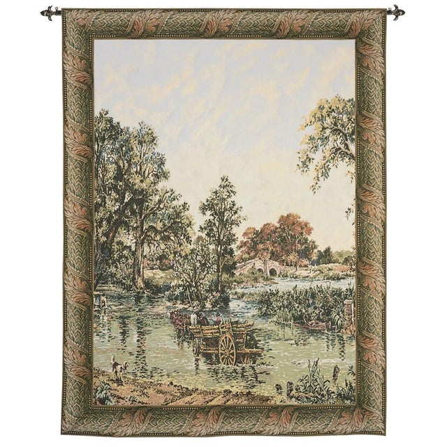This beautiful tapestry is woven on a jacquard loom by skilled weavers, keeping alive the centuries old tradition of...