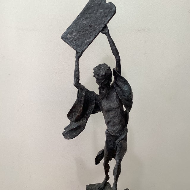The product is a mid-century tall brutalist welded steel sculpture by artist Henry Gamson. This statue is a striking...
