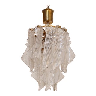 1970s Vintage Murano Glass Chandelier For Sale