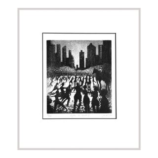 "After the Event I" Etching by Bill Jacklin For Sale