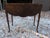Solid Walnut Table Medium Size Georgian Style Scalloped Top Cabriole Legs For Sale - Image 4 of 12