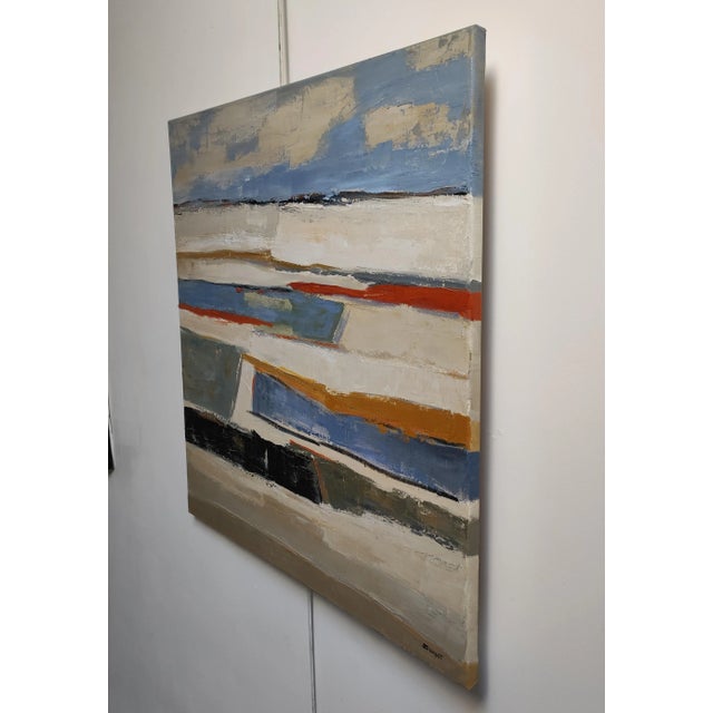 Contemporary Reflets D'ailleurs, Abstract Landscape, Expressionism, Modern, Framed by Sophie Dumont For Sale - Image 3 of 8