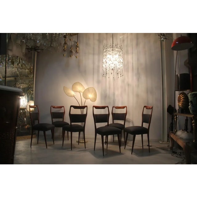 Mid-Century Italian Chairs, 1950s, Set of 6 For Sale - Image 11 of 12