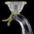 Barovier & Toso Antique Barovier Toso Murano Crystal Clear Gold Flecks Italian Art Glass Duck Candlestick Sculpture For Sale - Image 4 of 10