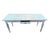 Rustic Vintage Coastal Turquoise Rustic Farm Table For Sale - Image 3 of 9