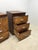 Pair of Walnut Three Drawer Nightstands With Burl Fronts and Silver Accents by National Mt. Airy For Sale - Image 9 of 14