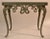 Baroque Glass Top Console Table in the Style of Brown Jordan For Sale - Image 3 of 4