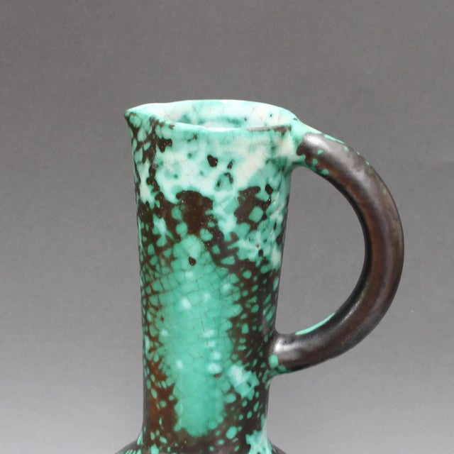 1940s French Ceramic Pillar Pitcher by Primavera for C. A. B., 1930s For Sale - Image 5 of 8