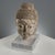 Stone Buddha Head with Acrylic Glass Base For Sale - Image 5 of 9