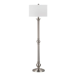 Modern 60-Inch H Floor Lamp - Nickel For Sale
