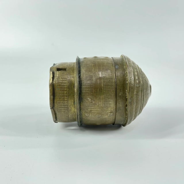 Early 20th Century Asante Forowa Chased Brass Box Ghana MATTER COLLECTION For Sale - Image 9 of 10