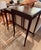 Barbara Barry for Baker Mahogany Nesting Tables - Set of 3 The top table measures: 14.5 wide x 14.5 deep x 28.75 inches...