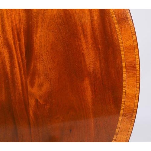 Vintage Oval Mahogany Tilt Top Dining Table by William Tillman, 1980s For Sale - Image 12 of 18