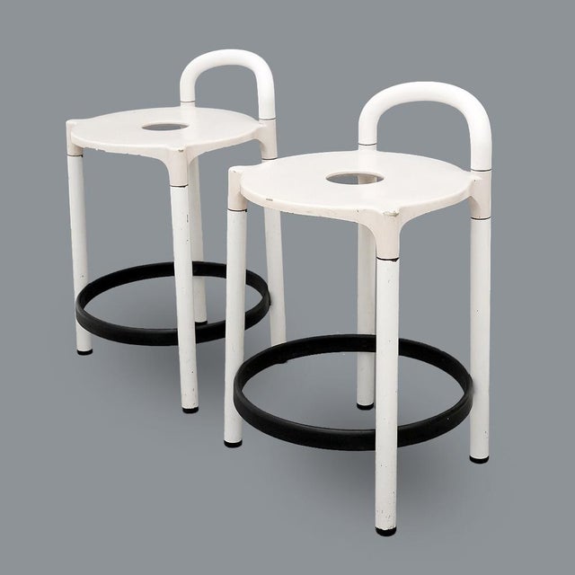 Kartell Set of Stools by Anna Castelli Ferrieri for Kartell, 1980s For Sale - Image 4 of 14