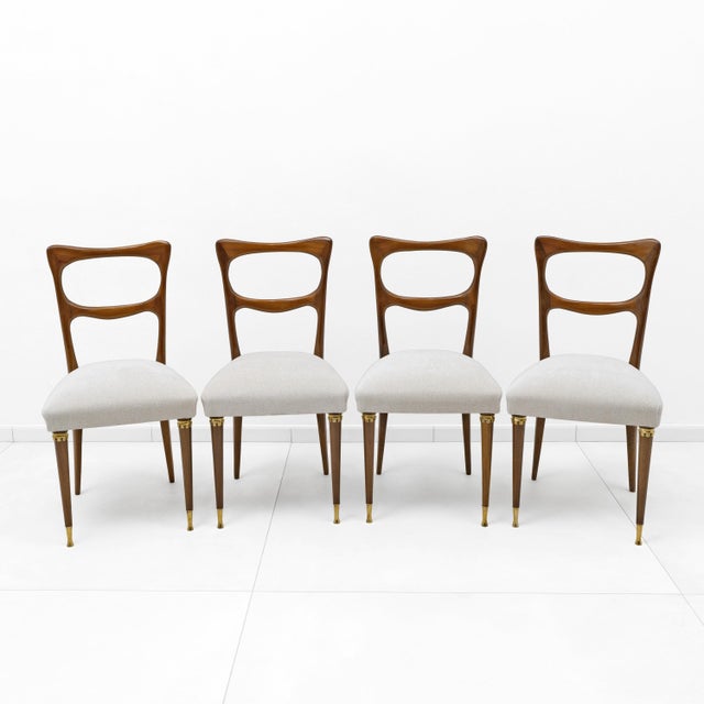 Mid-Century Modern Dinning Chairs by Paolo Buffa, 1950s, Set of 4 For Sale - Image 10 of 10