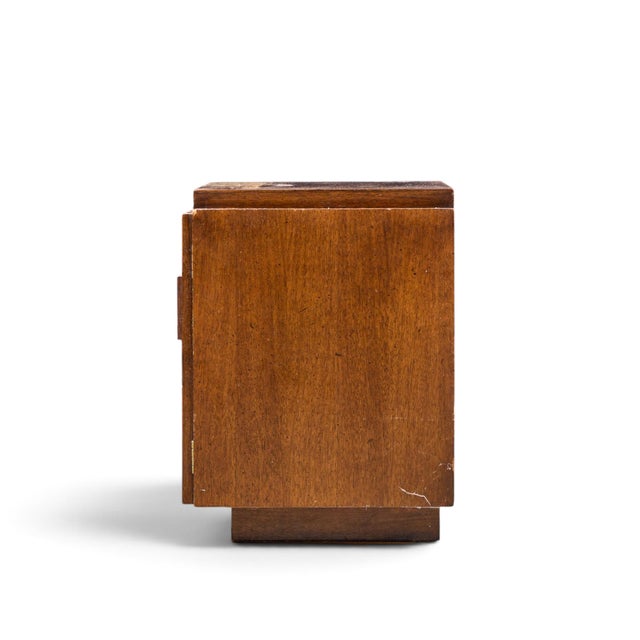Mid 20th Century Lane Staccato Brutalist Mid Century Walnut Nightstand For Sale - Image 5 of 7