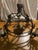 Early 20th Century European French/English Country Style Iron Chandelier With Brass Animals For Sale - Image 9 of 12