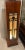 1940s 1940s Art Deco Mahogany Lighted Column, French Rod Iron Frosted Glass and Mahogany Wood Lighted Pedestal For Sale - Image 5 of 12