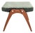 Vintage Ottoman in Teak and Fabric For Sale