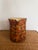 French Savoie Glazed Earthenware Pitcher decorated with hand-trailed yellow slip lattice, green dot rosettes and manganese...