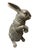 Vintage Cast Iron Standing Hare Garden Statuary For Sale - Image 4 of 12