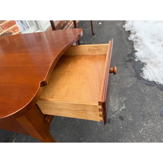 Brown Vintage Sheraton Style Side Table by Lexington Furniture For Sale - Image 8 of 15