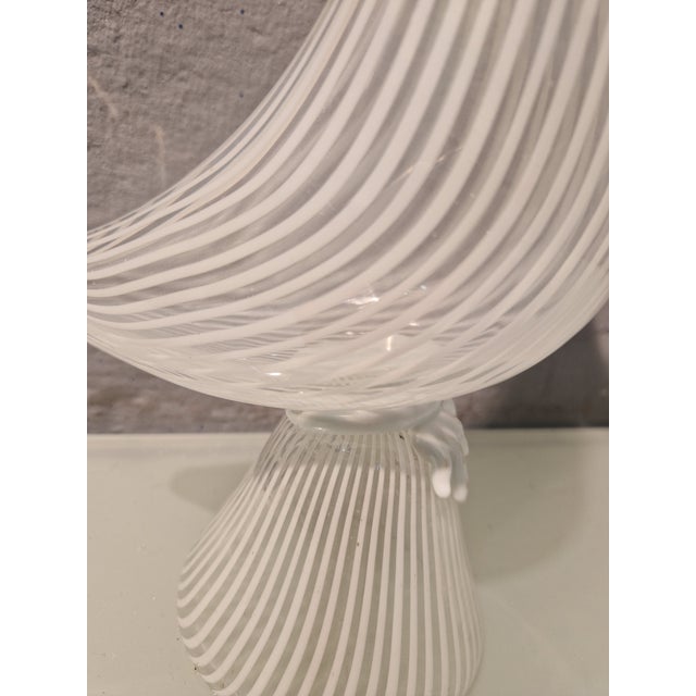 Blown Glass Sculptures with Half Filigree Decoration by Fulvio Bianconi for Venini, 1960s, Set of 2 For Sale - Image 11 of 13