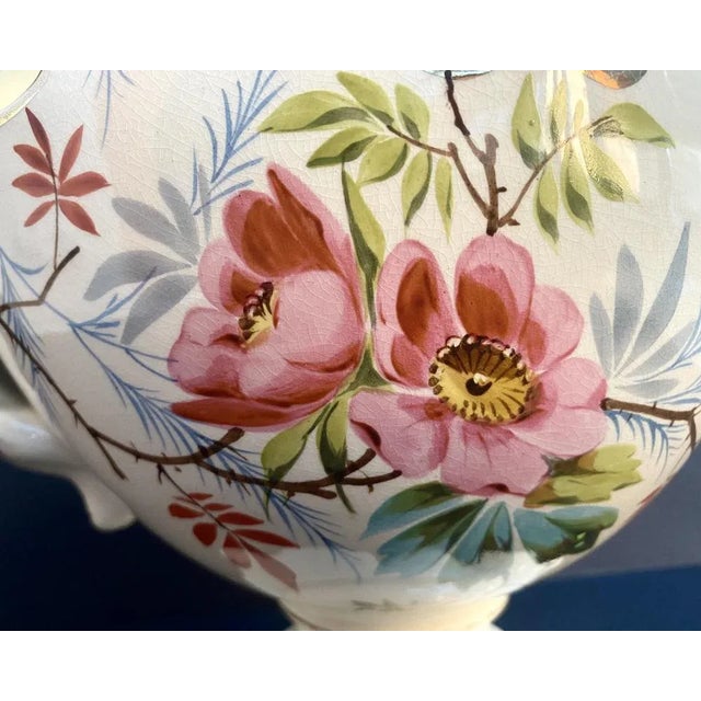 White Vintage French Ceramic Planter, 1950 For Sale - Image 8 of 10