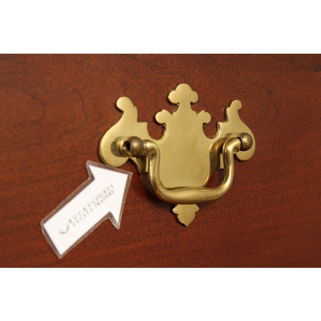 Custom Crafted Queen Anne Style Cherry Highboy Chest For Sale - Image 9 of 18