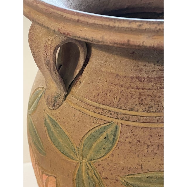 Vintage Terracotta Floor Vases, a Pair For Sale - Image 11 of 12