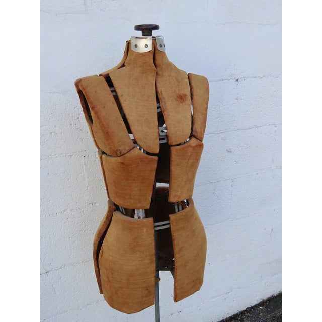 This Full Body Mannequin is made in the early 1900's. The measurements are: height=52.75" width=13.5" depth=9" approx. # 6328